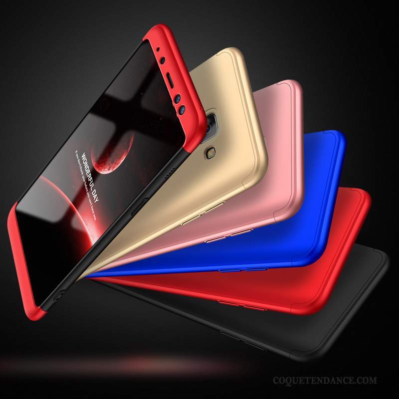 Samsung Galaxy A8+ Coque Incassable Créatif Multicolore Tendance Tout Compris