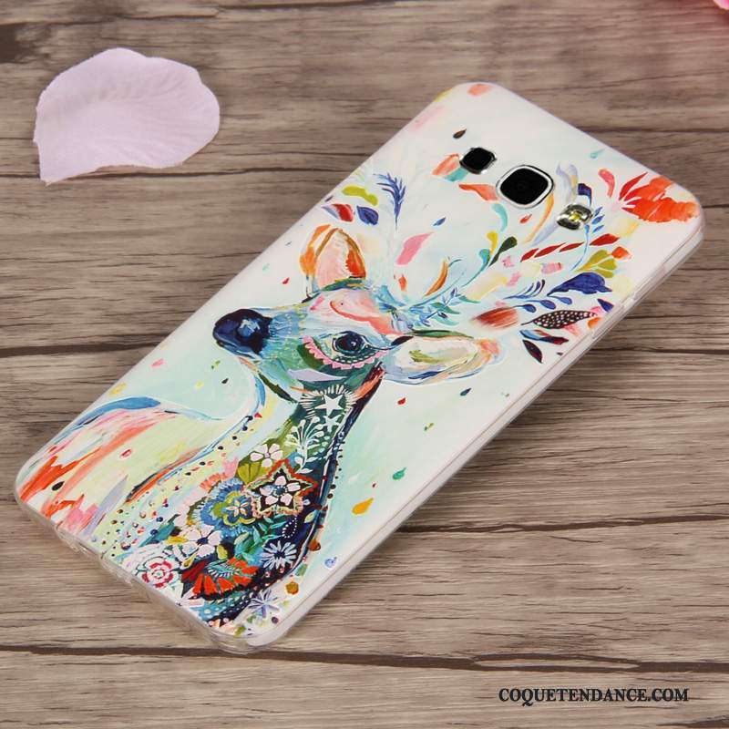 Samsung Galaxy A8 Coque Protection Multicolore Fluide Doux Silicone Incassable