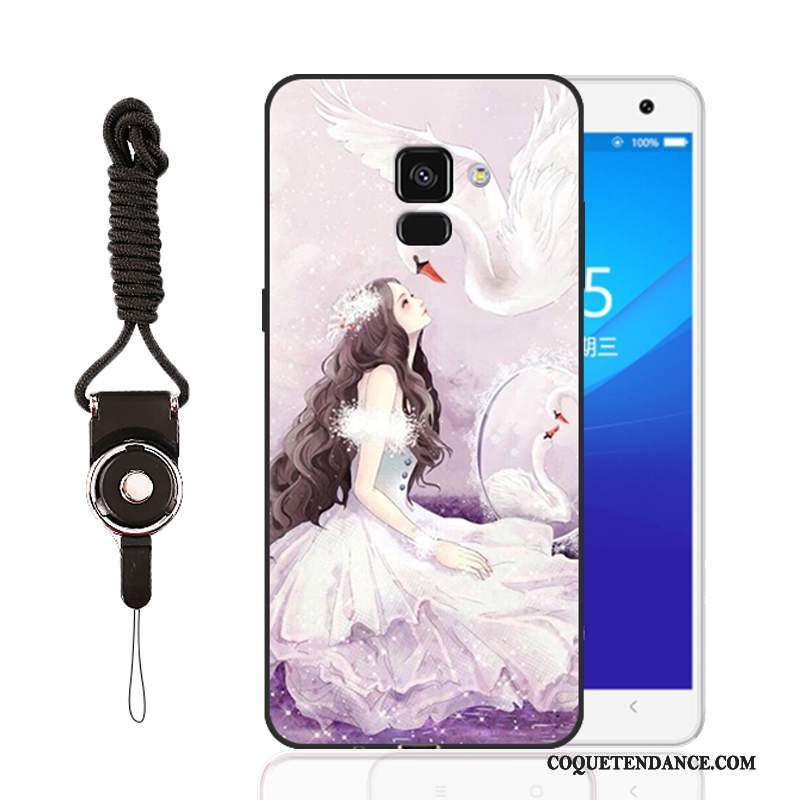 Samsung Galaxy A8+ Coque Silicone Étui Peinture Tout Compris Protection