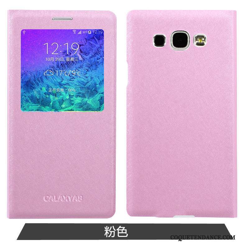 Samsung Galaxy A8 Coque Simple Rose Protection Étui