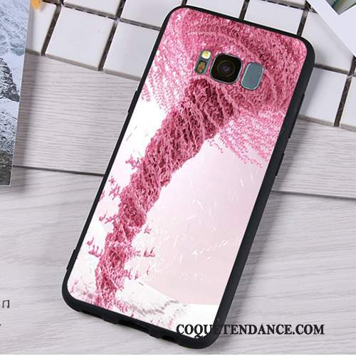 Samsung Galaxy A8 Coque Étui Protection Silicone Fluide Doux Rose