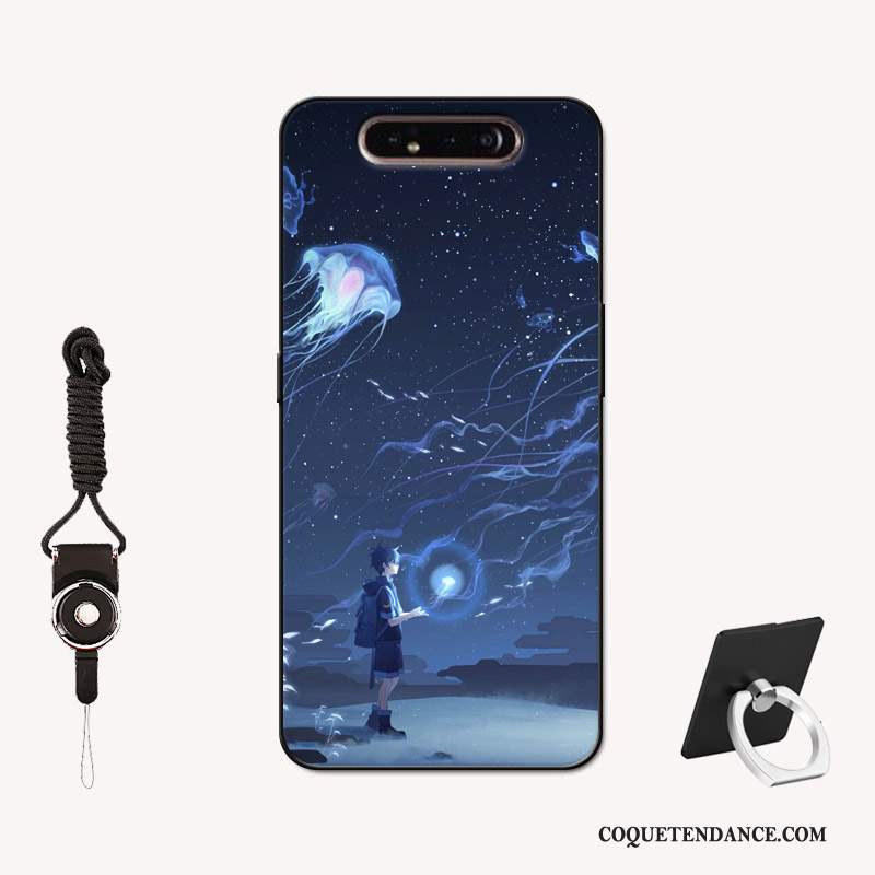 Samsung Galaxy A80 Coque Amoureux Peinture Antidérapant Tempérer