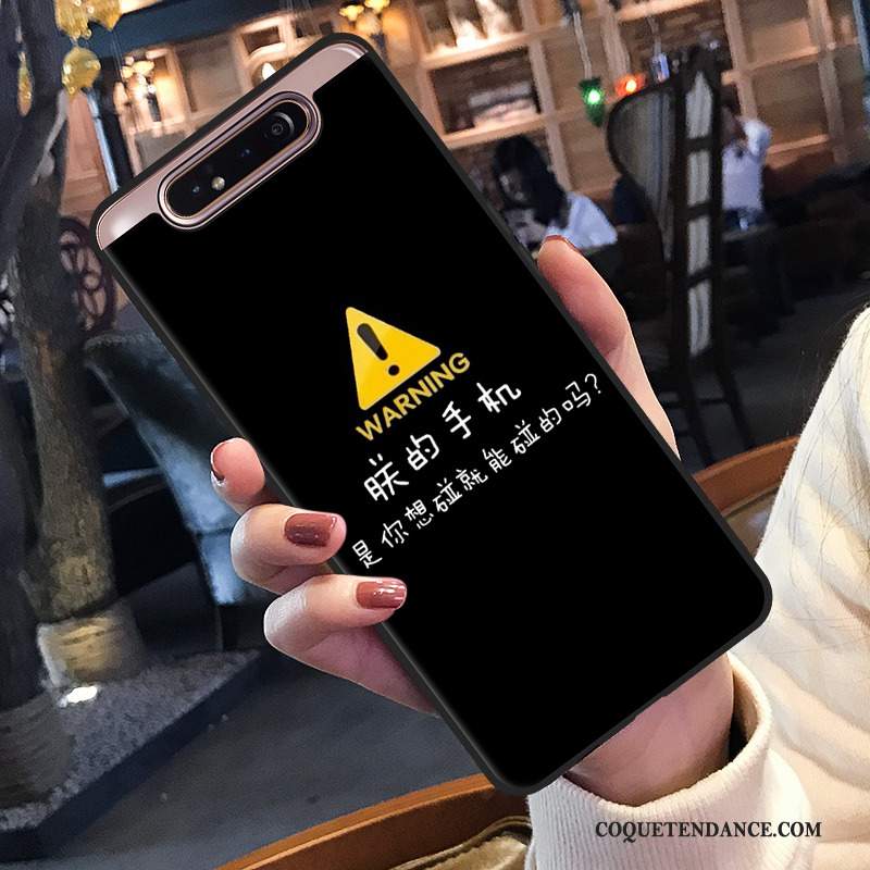 Samsung Galaxy A80 Coque De Téléphone Protection Noir Amoureux Étui