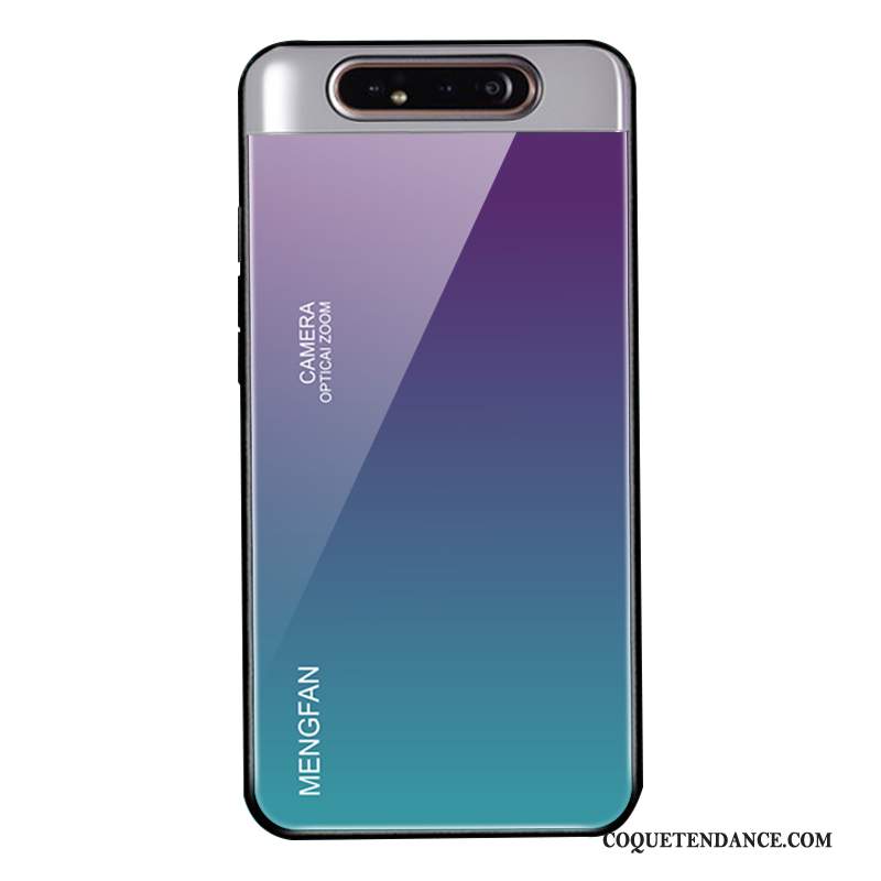 Samsung Galaxy A80 Coque Étui Protection Incassable Dégradé Verre