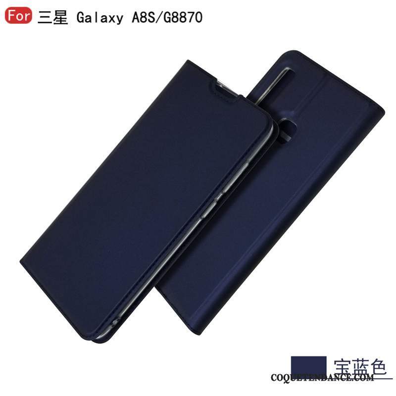 Samsung Galaxy A8s Coque Bleu Étui De Téléphone Business Tout Compris