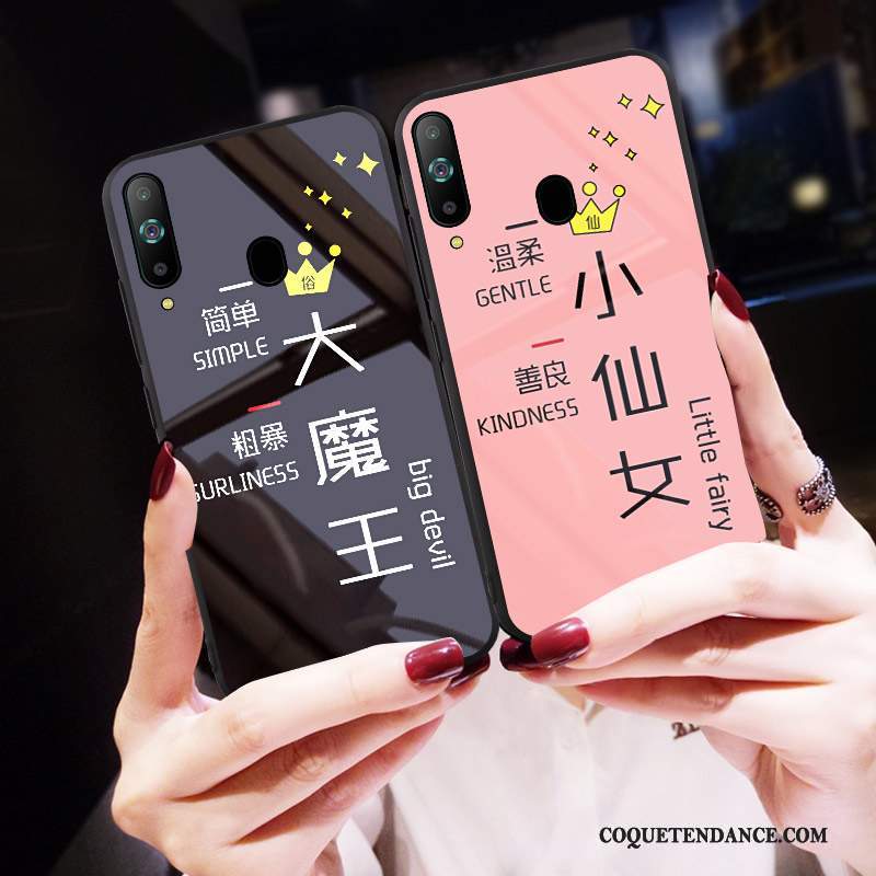 Samsung Galaxy A8s Coque Dessin Animé Incassable Silicone Rose Marque De Tendance