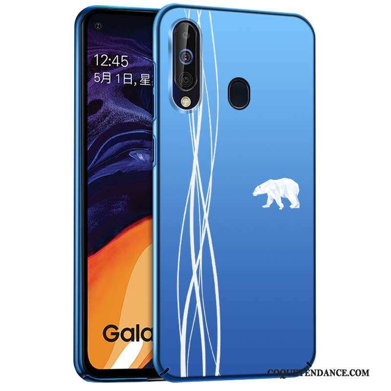 Samsung Galaxy A8s Coque Tout Compris Silicone Bleu Protection Étui