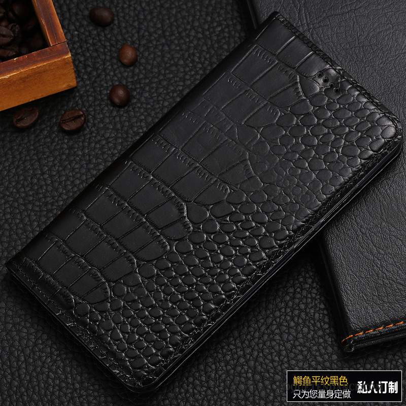 Samsung Galaxy A9 2018 Coque Étui Crocodile Protection De Téléphone Noir