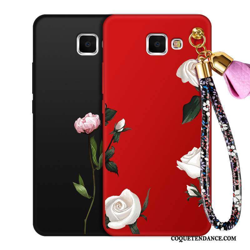 Samsung Galaxy A9 Coque Incassable Étui Tout Compris Rouge Ornements Suspendus