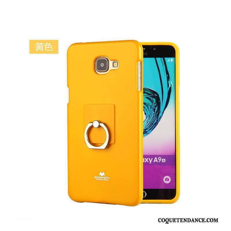 Samsung Galaxy A9 Coque Jaune Fluide Doux De Téléphone Haute Protection