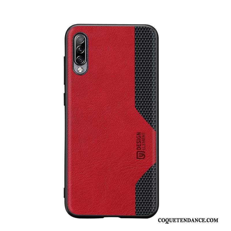 Samsung Galaxy A90 5g Coque Rouge Étui Protection De Téléphone Cuir