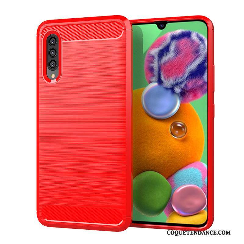 Samsung Galaxy A90 5g Coque Silicone Rouge De Téléphone Protection Étui