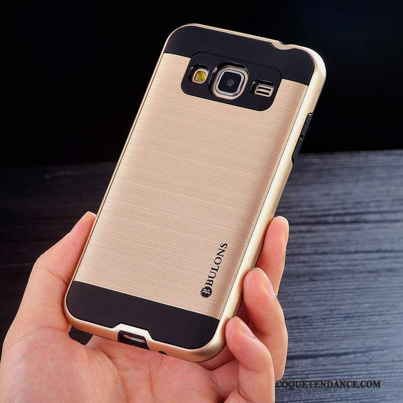 Samsung Galaxy J3 2016 Coque Fluide Doux Protection Étui Or De Téléphone