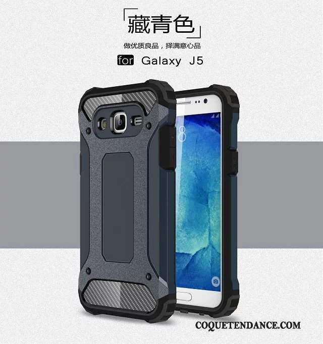 Samsung Galaxy J5 2015 Coque Incassable Étui Bleu Protection De Téléphone