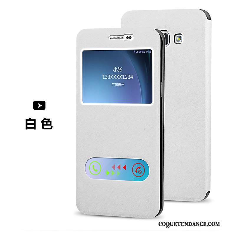 Samsung Galaxy J5 2015 Coque Étui En Cuir Housse Protection De Téléphone Blanc