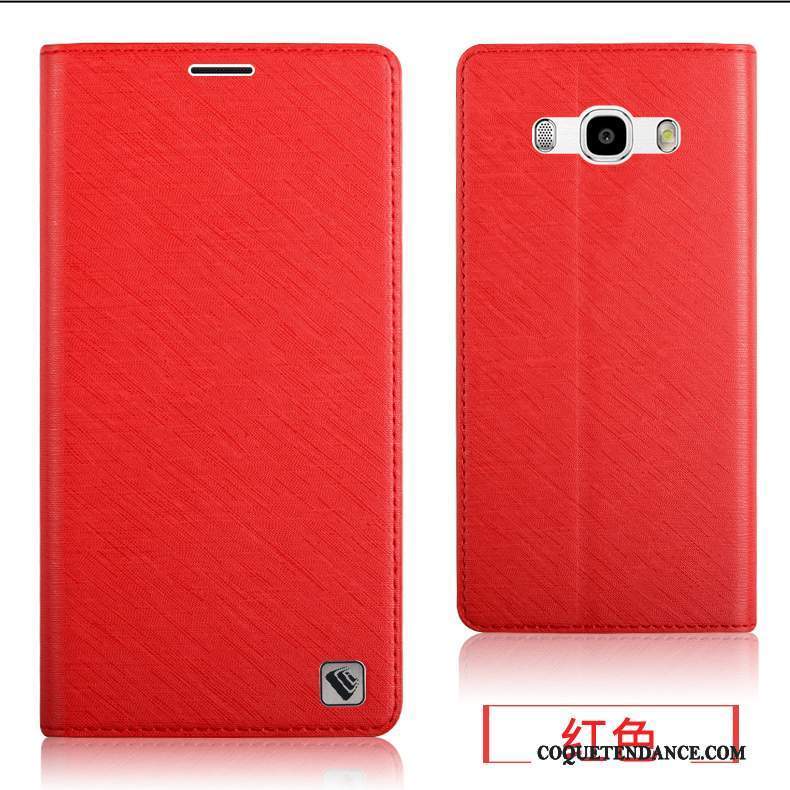 Samsung Galaxy J7 2016 Coque Rouge Fluide Doux Protection Silicone