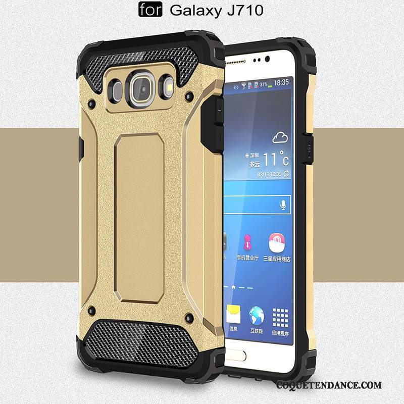 Samsung Galaxy J7 2016 Coque Tendance Tout Compris Incassable Étui Fluide Doux