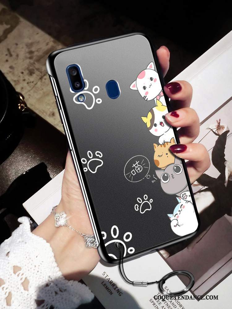 Samsung Galaxy M20 Coque Dessin Animé Très Mince De Téléphone Noir Incassable