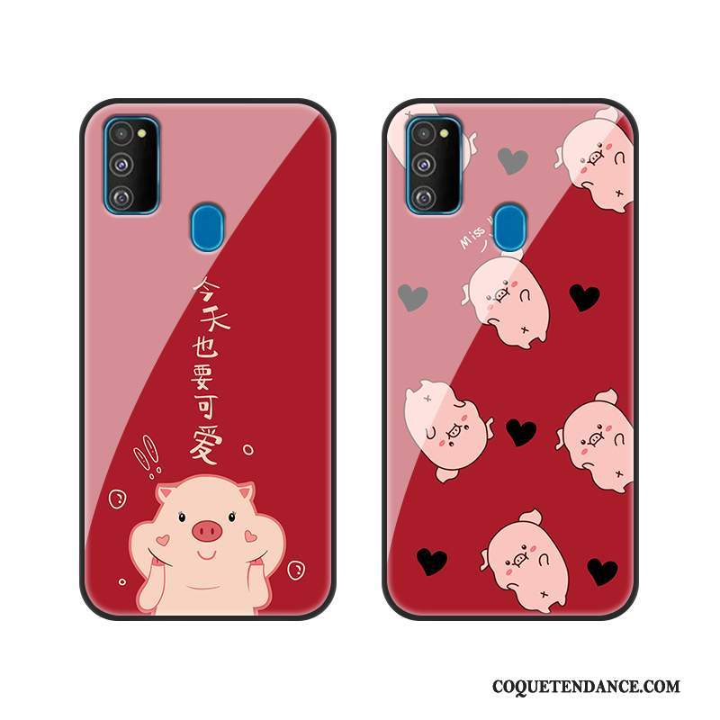 Samsung Galaxy M30s Coque Léopard Charmant Étui Tendance Incassable