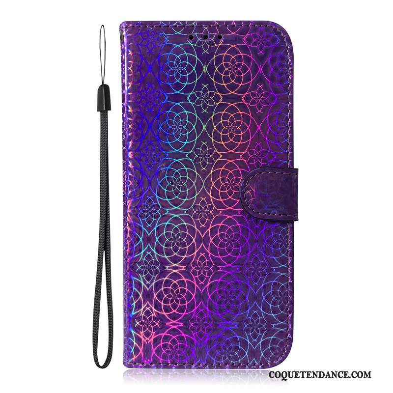 Samsung Galaxy M30s Coque Étui En Cuir Violet Protection Coloré De Téléphone