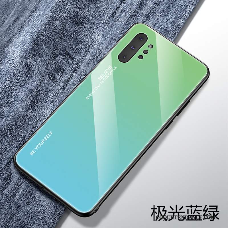 Samsung Galaxy Note 10+ Coque Amoureux Vert Dégradé Incassable Tout Compris