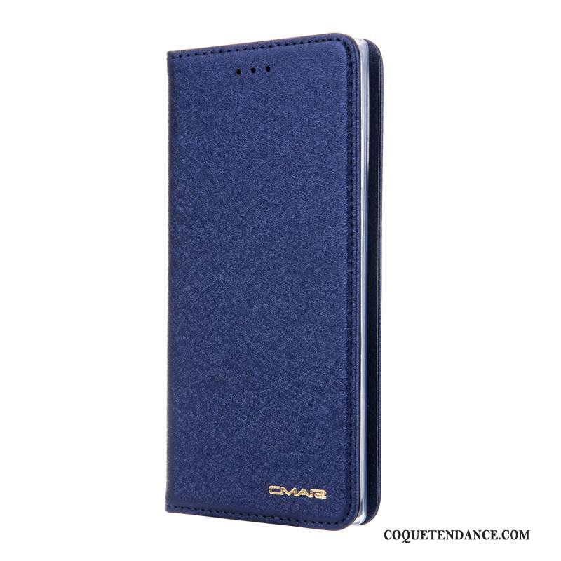 Samsung Galaxy Note 10+ Coque De Téléphone Étui En Cuir Housse Bleu Carte