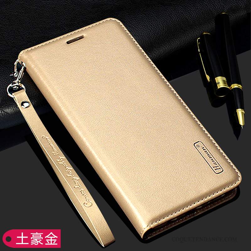 Samsung Galaxy Note 10 Coque Incassable Or Fluide Doux Étui En Cuir De Téléphone