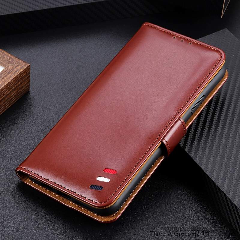 Samsung Galaxy Note 10 Lite Coque Business Étui En Cuir Incassable De Téléphone Vintage