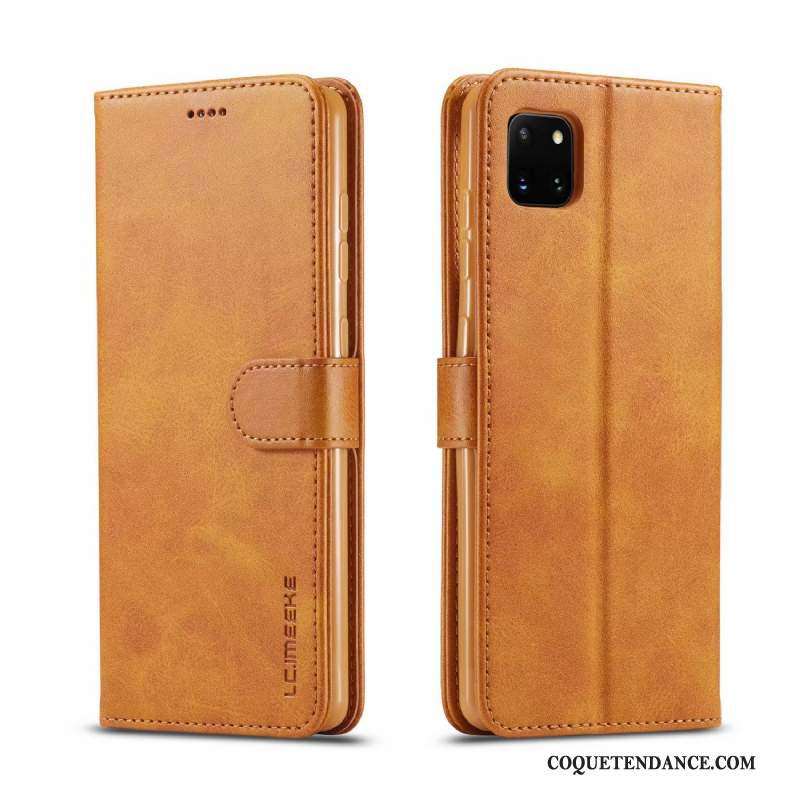 Samsung Galaxy Note 10 Lite Coque Jaune Étui Protection Étui En Cuir