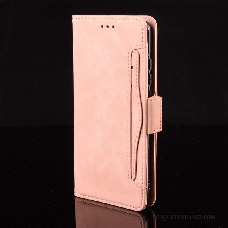 Samsung Galaxy Note 10 Lite Coque Rouge De Téléphone Rose Portefeuille Étui En Cuir