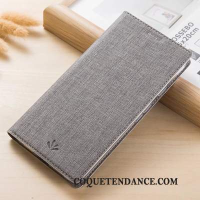 Samsung Galaxy Note 10 Lite Coque Tissu Étui En Cuir Protection Gris