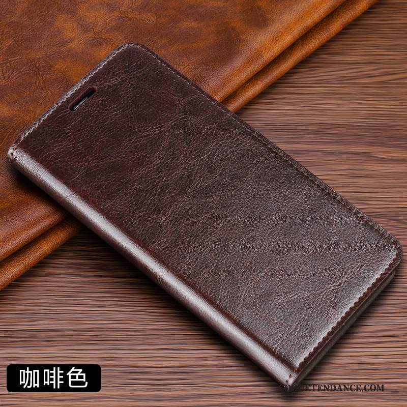 Samsung Galaxy Note 10 Lite Coque Tout Compris Luxe Housse Étui En Cuir Marron