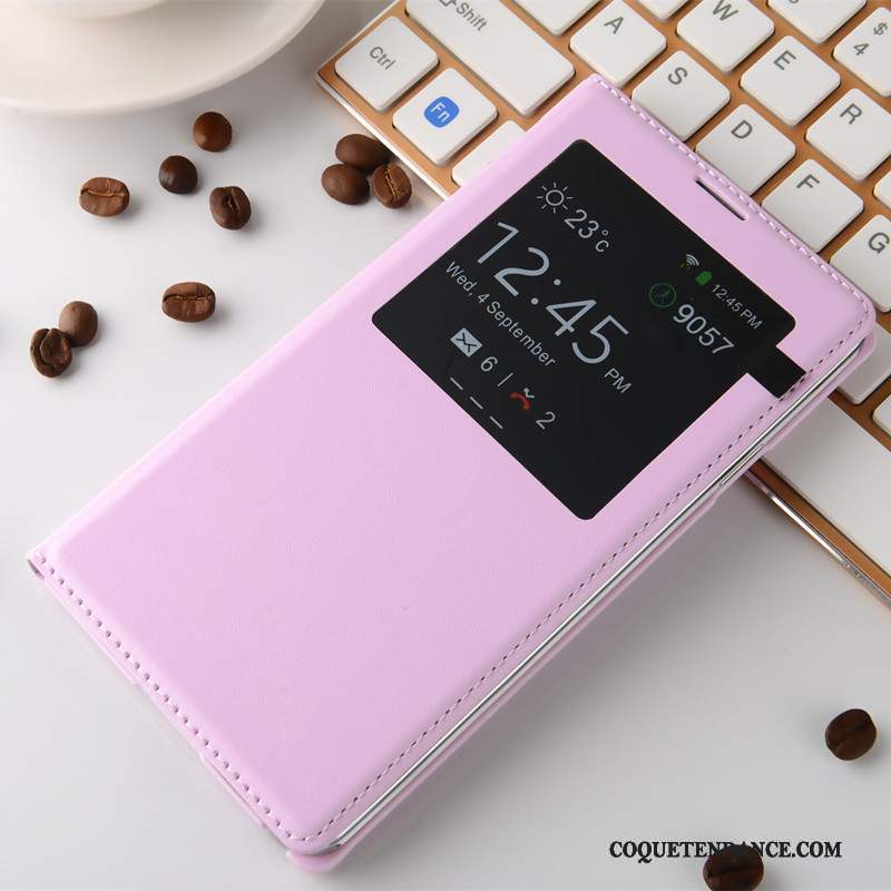 Samsung Galaxy Note 3 Coque Rose Tendance Dormance Étui Protection