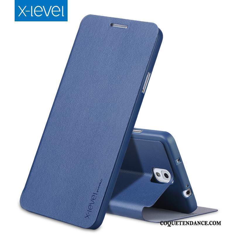 Samsung Galaxy Note 3 Coque Très Mince Protection Tout Compris Bleu Marin Étui