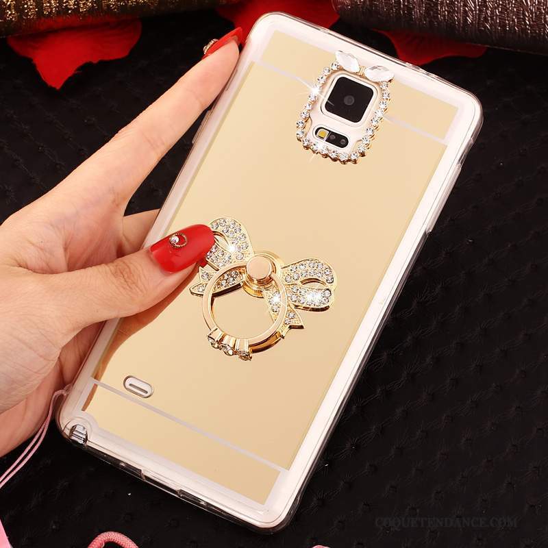 Samsung Galaxy Note 4 Coque Anneau Or Protection Étui Ornements Suspendus