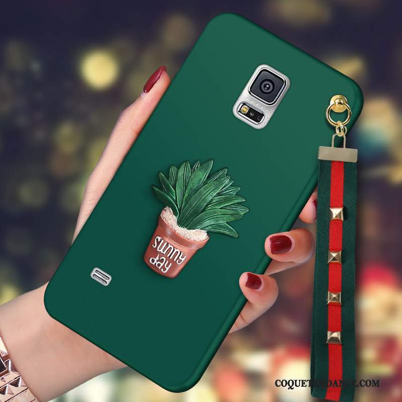 Samsung Galaxy Note 4 Coque Personnalité Protection Vert Foncé Silicone