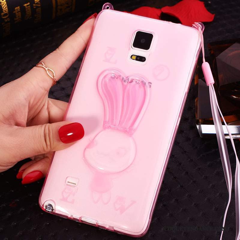 Samsung Galaxy Note 4 Coque Protection Rose Ornements Suspendus Dessin Animé