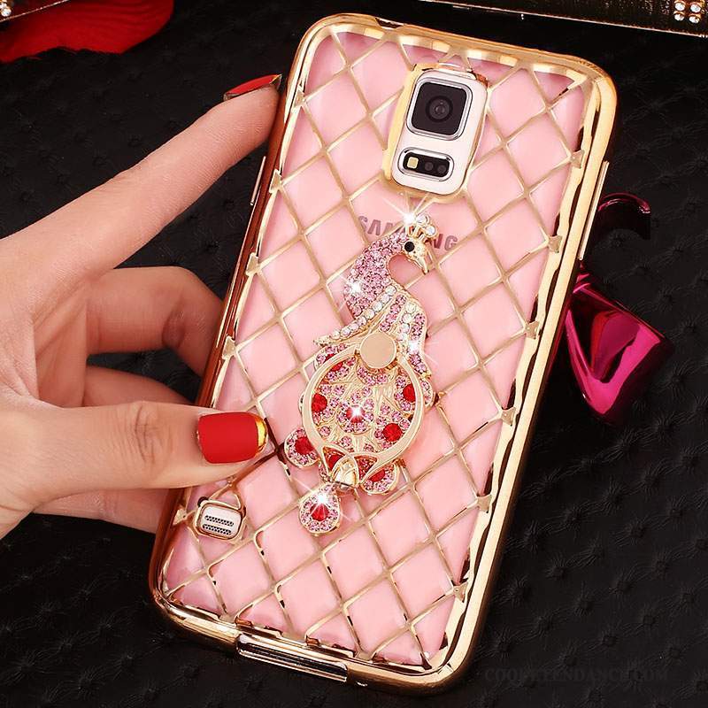 Samsung Galaxy Note 4 Coque Très Mince Étui Silicone Anneau Strass