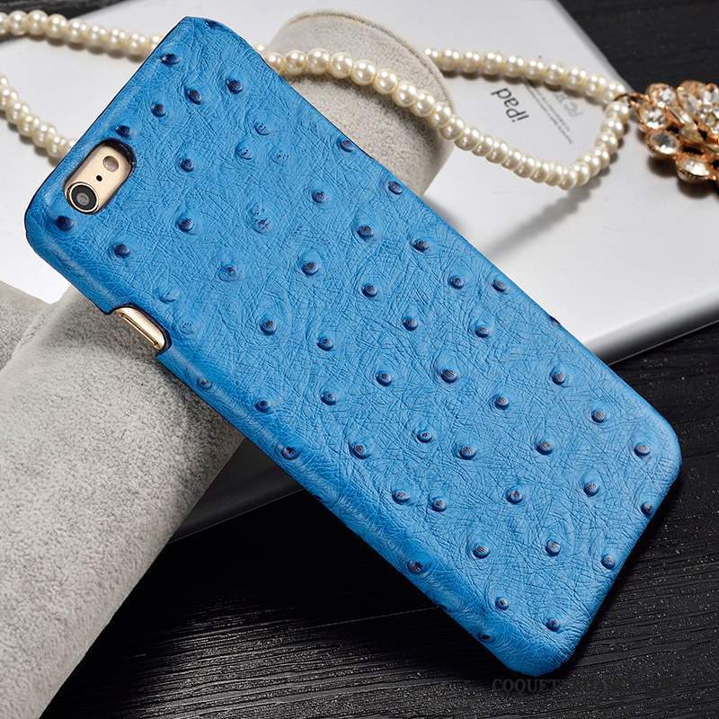 Samsung Galaxy Note 4 Coque Étui En Cuir Très Mince Cuir Véritable Bleu Protection