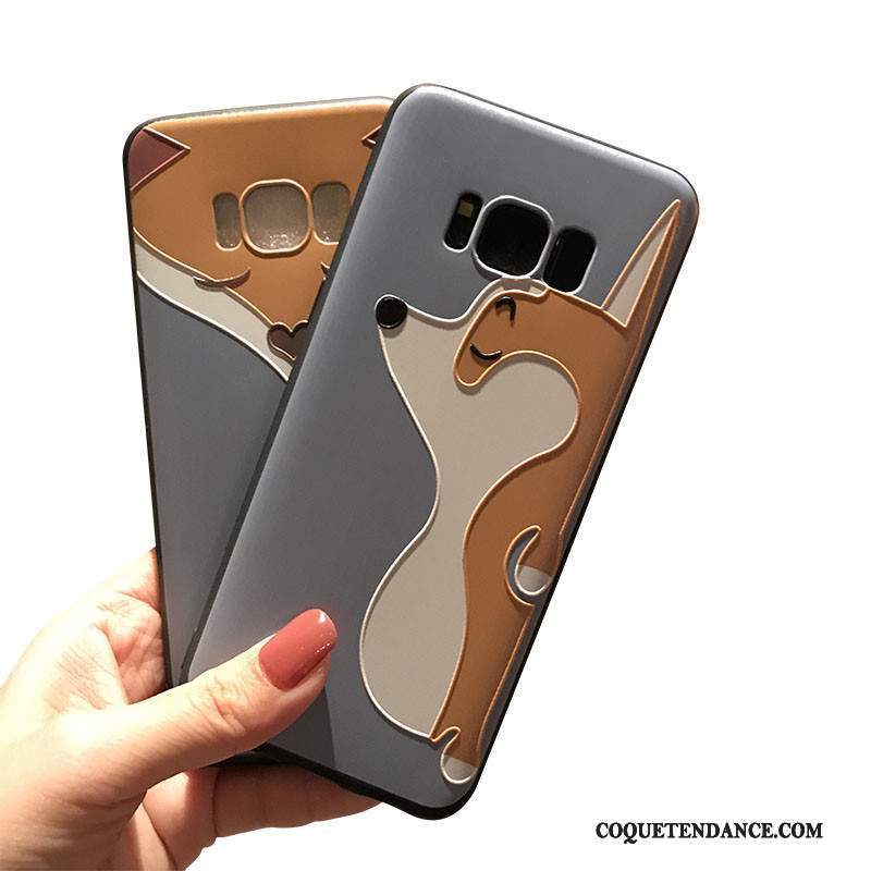 Samsung Galaxy Note 5 Coque Bleu Délavé En Daim Silicone Noir Fluide Doux