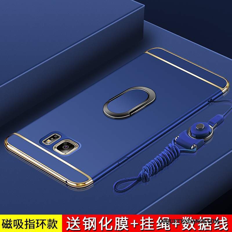 Samsung Galaxy Note 5 Coque Bleu Tout Compris Mince Incassable Protection