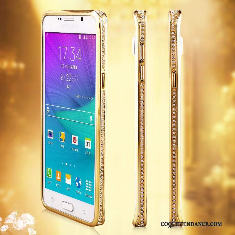 Samsung Galaxy Note 5 Coque Protection Incassable Métal De Téléphone Or