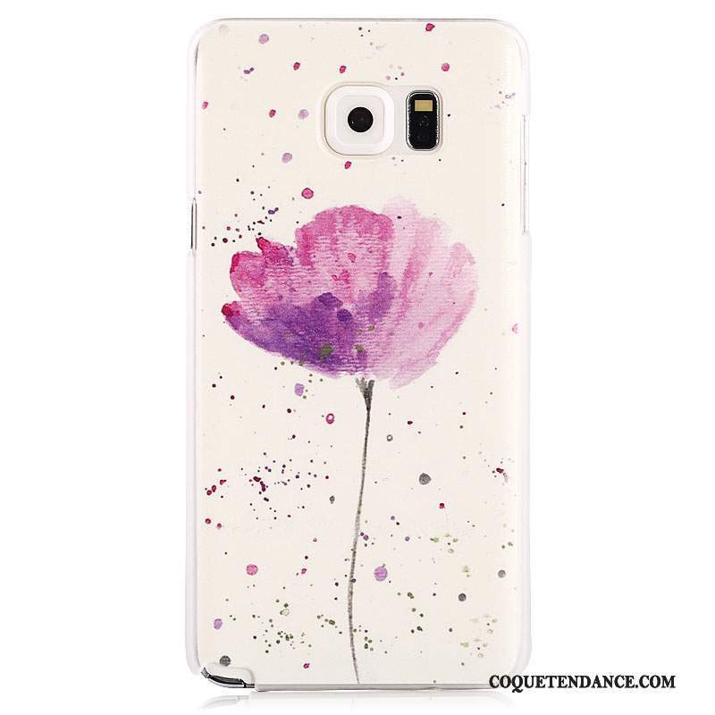 Samsung Galaxy Note 5 Coque Rose Étui Difficile Peinture