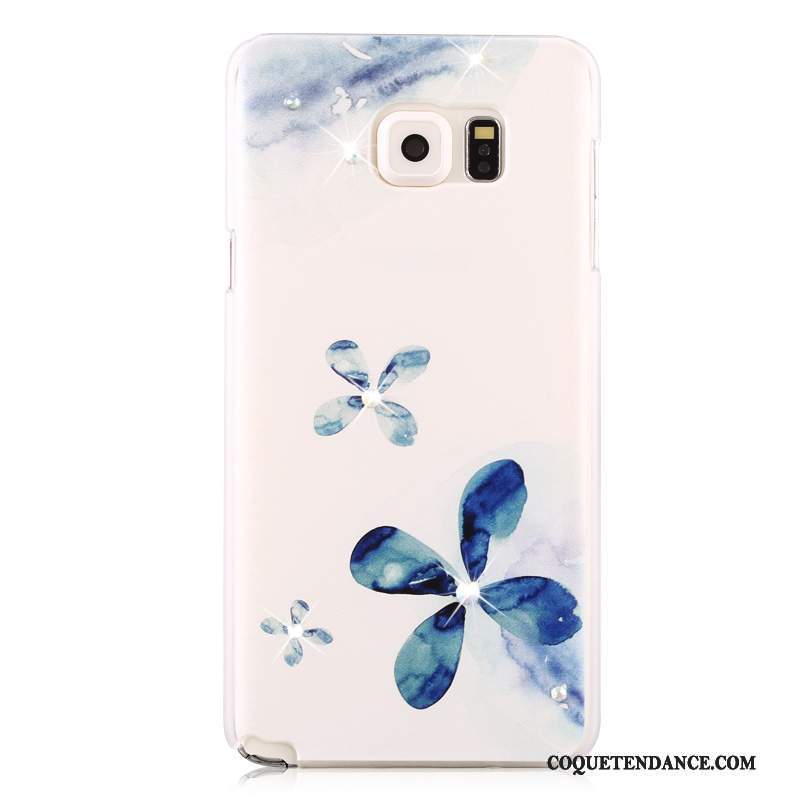 Samsung Galaxy Note 5 Coque Strass Mince Délavé En Daim Protection Peinture