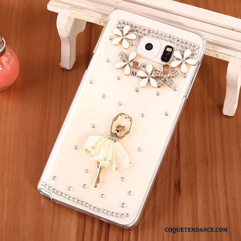 Samsung Galaxy Note 5 Coque Transparent De Téléphone Strass Difficile Or