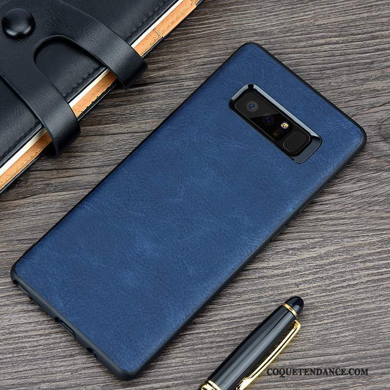 Samsung Galaxy Note 8 Coque Bleu Fluide Doux Incassable De Téléphone Protection