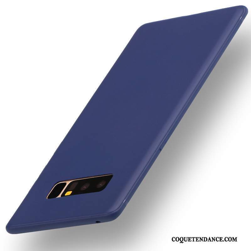 Samsung Galaxy Note 8 Coque De Téléphone Bleu Fluide Doux Étui Tout Compris