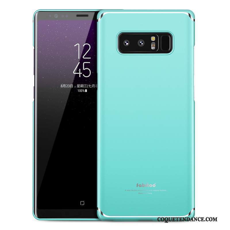 Samsung Galaxy Note 8 Coque Délavé En Daim Protection Difficile Couleur Unie