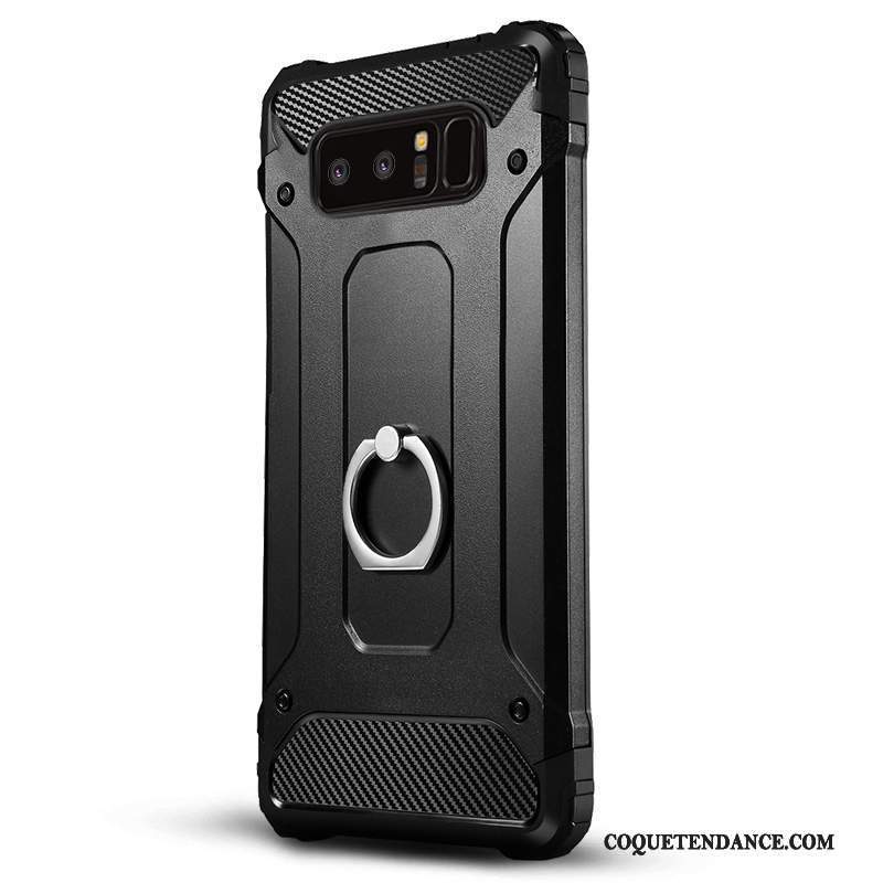 Samsung Galaxy Note 8 Coque Fluide Doux Personnalité Étui Noir