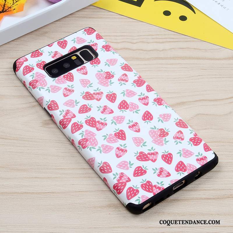 Samsung Galaxy Note 8 Coque Rose Fluide Doux Protection Incassable Silicone